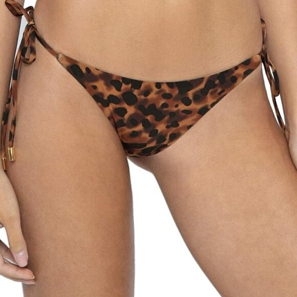 PQ Pilyq Wild Heart Reversible Tie Side Bikini Bottoms Size Large NEW - Picture 1 of 5